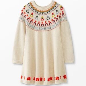 NWOT Hanna Andersson Fairisle Sweater Dress Size 8